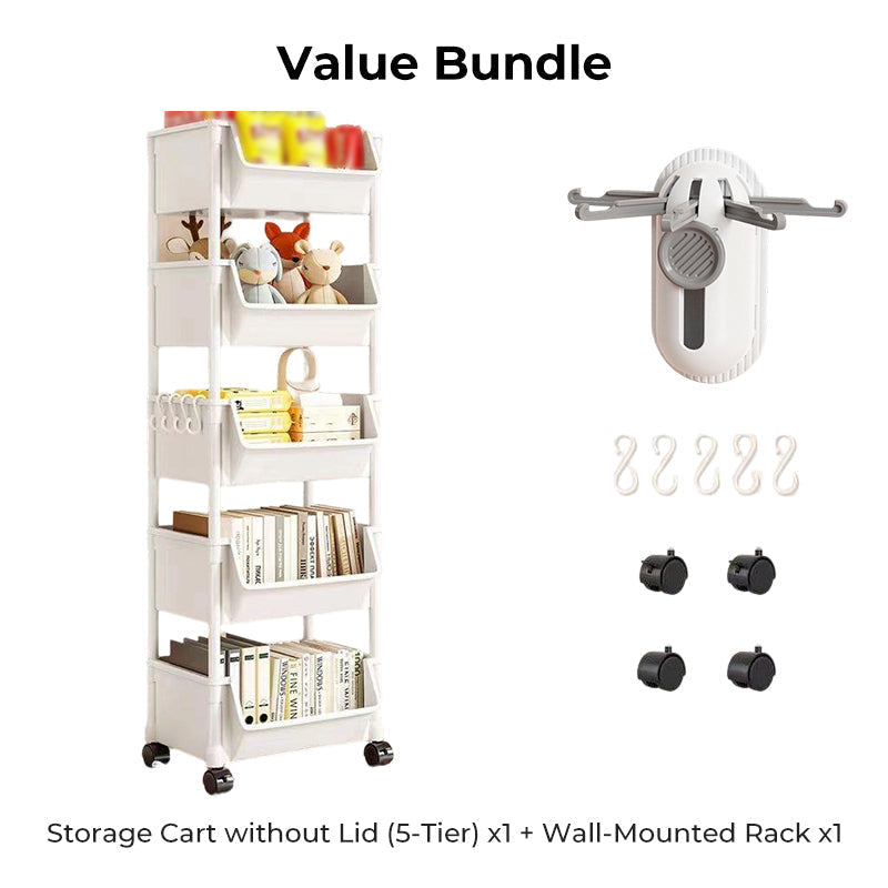 📦 Slim Rolling Cart ✨ Slide-Into-Gaps, Clutter Killer ✨
