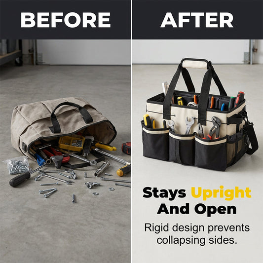 Multifunctional Utility Tote with Pockets
