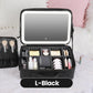 Flawless Makeup Anywhere – Portable LED Mirror Makeup Bag!✨