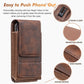 ⚡Waist Belt Cell Phone Pouch 📱 Multi-Pocket Leather Holster with Card Holder