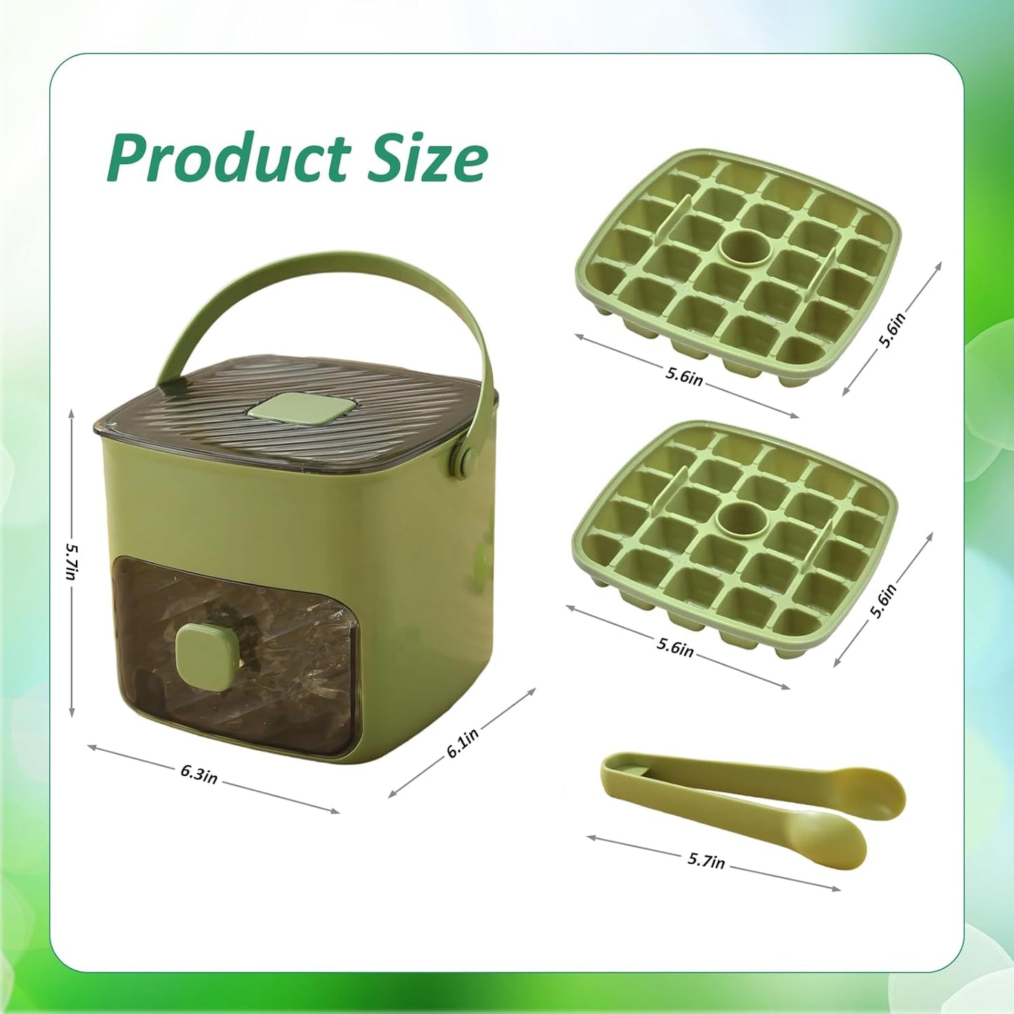 ❄️Portable Ice Maker with Lid and Storage Box🧊