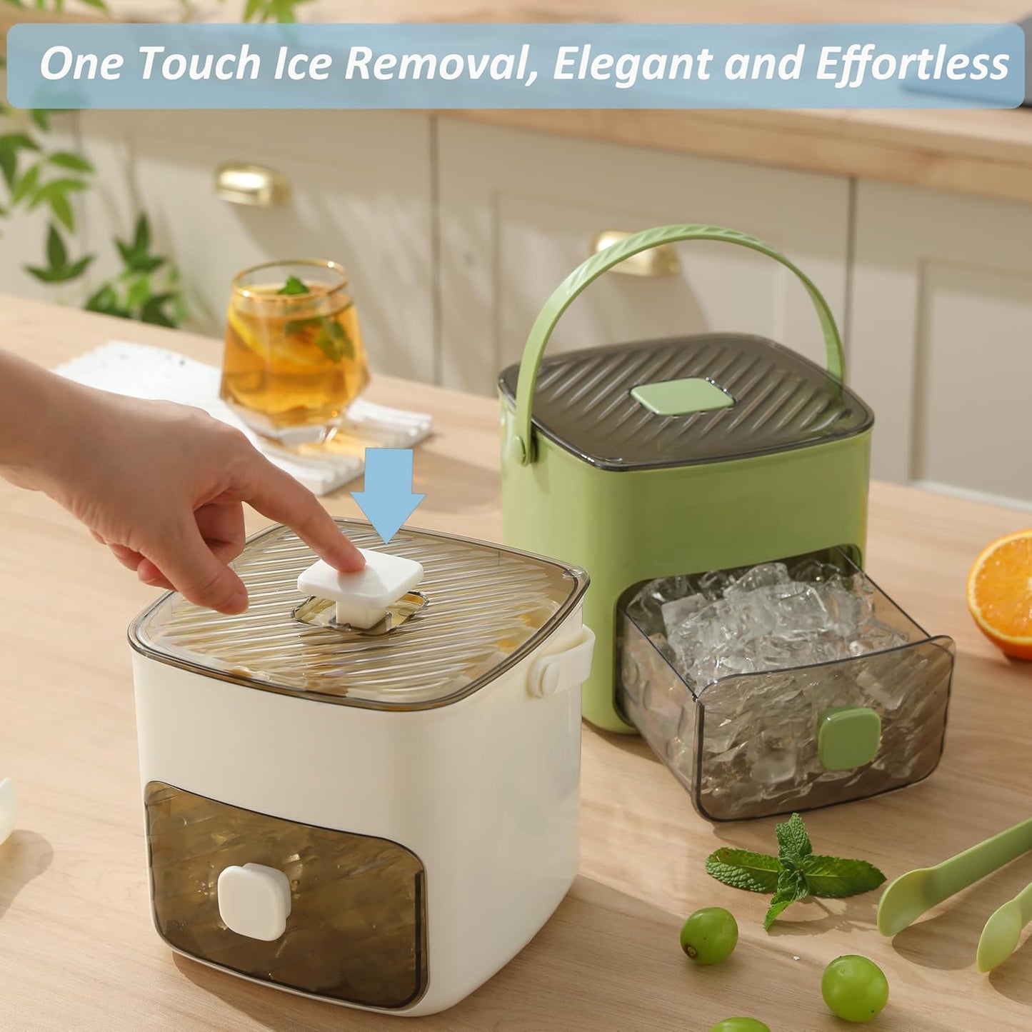 ❄️Portable Ice Maker with Lid and Storage Box🧊