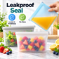 Reusable Silicone Zip Containers-Set of two (one large, one small)