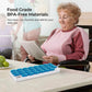 💊Monthly Pill Organizer with Lid - Arthritis-Friendly Easy-Open Lids 31 Removable Daily Pill Pods Date Reminder & Travel Case for Vitamins & Medications