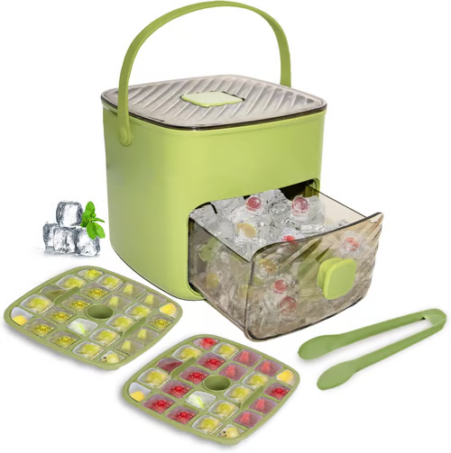 ❄️Portable Ice Maker with Lid and Storage Box🧊