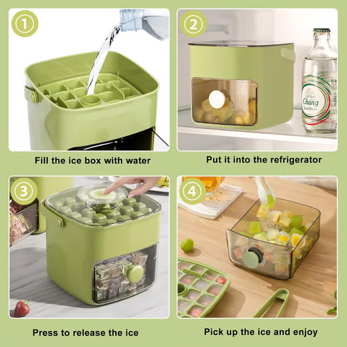 ❄️Portable Ice Maker with Lid and Storage Box🧊