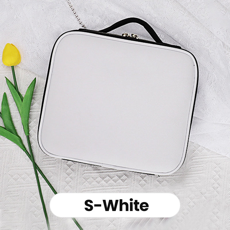 Flawless Makeup Anywhere – Portable LED Mirror Makeup Bag!✨