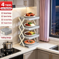 🍽️ 📦 4-Tier Bowl Storage Rack – Foldable, Stable & Maximizes Your Kitchen Space