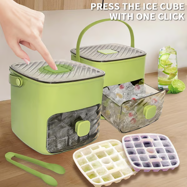 ❄️Portable Ice Maker with Lid and Storage Box🧊
