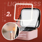 Flawless Makeup Anywhere – Portable LED Mirror Makeup Bag!✨