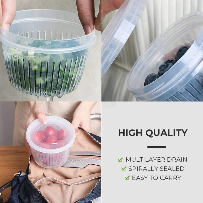 Multilayer Drain Food Preservation Box