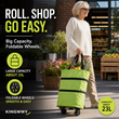 🔥2-in-1 Foldable Shopping Cart