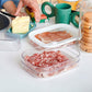 📢📢42% OFF !! ⏰3 Layer Reusable Food Storage Containers with Lid Clear Fridge Crisper