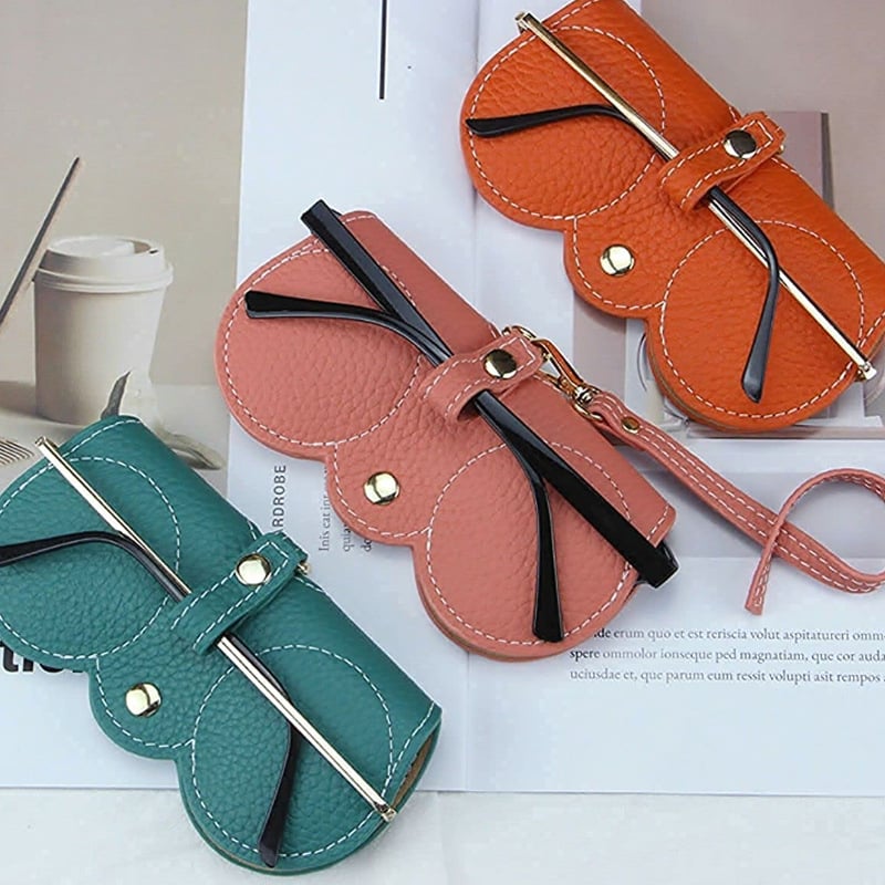 ✨HOT SALE ✨Soft Leather Sunglasses Bag👓️