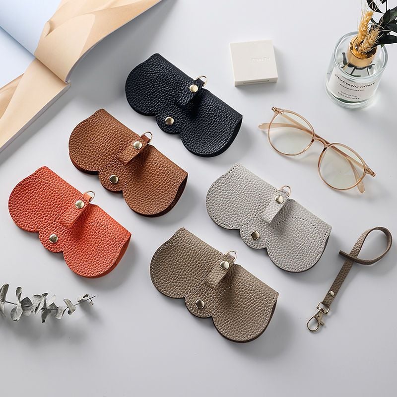 ✨HOT SALE ✨Soft Leather Sunglasses Bag👓️