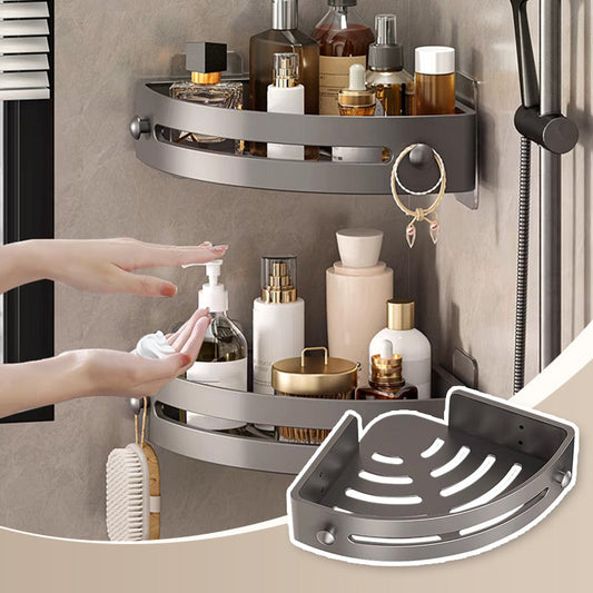 ✨Corner Shower Shelf without Drilling with Hooks