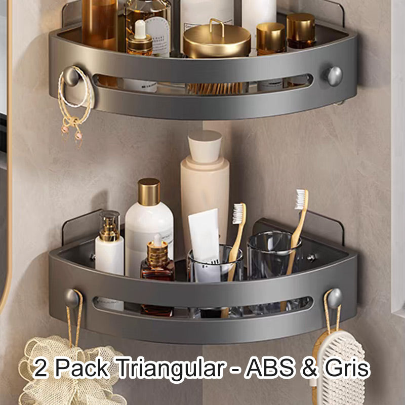 ✨Corner Shower Shelf without Drilling with Hooks
