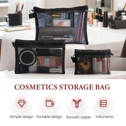 🔥 Portable Mesh Cosmetics Storage Bag