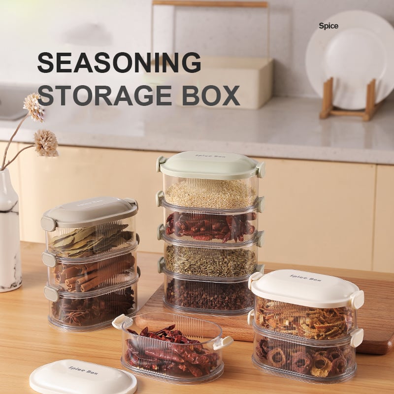 🔥Multi-layer Seasoning Storage Box