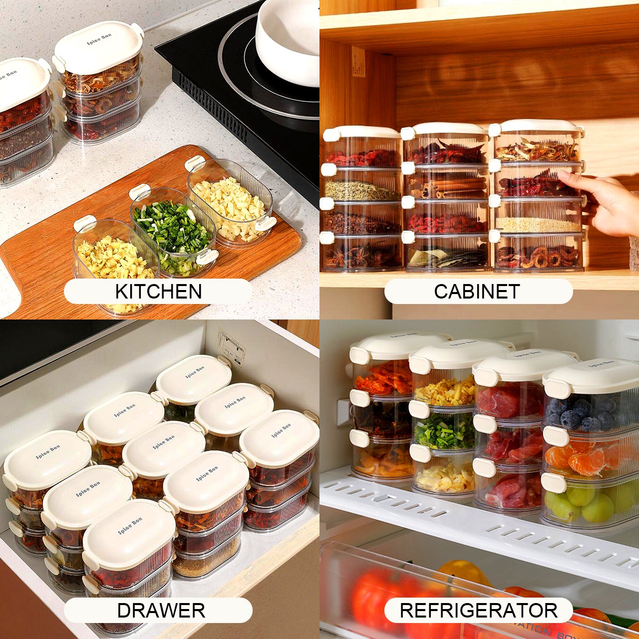 🔥Multi-layer Seasoning Storage Box