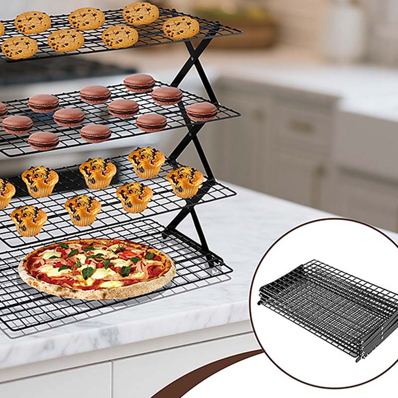3/4-Tier Collapsible Cooling Rack for Baking