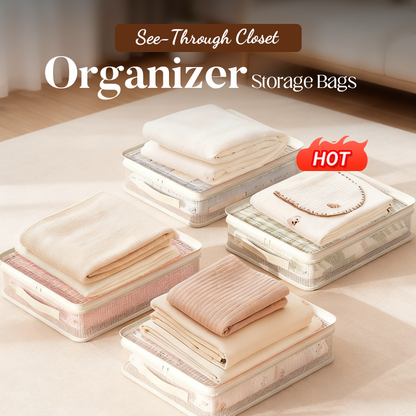 🧡BUY 1 GET 1 FREE🧡See-Through Closet Organizer Storage Bags🛍️