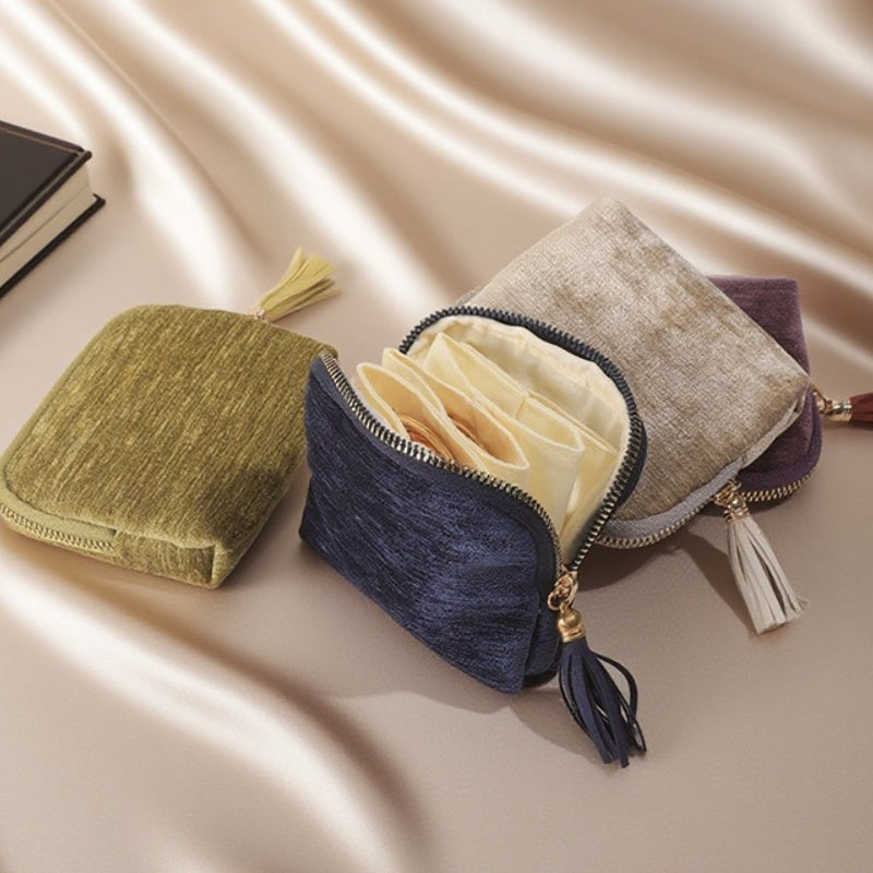 Mini Travel Jewelry Bag with Zipper