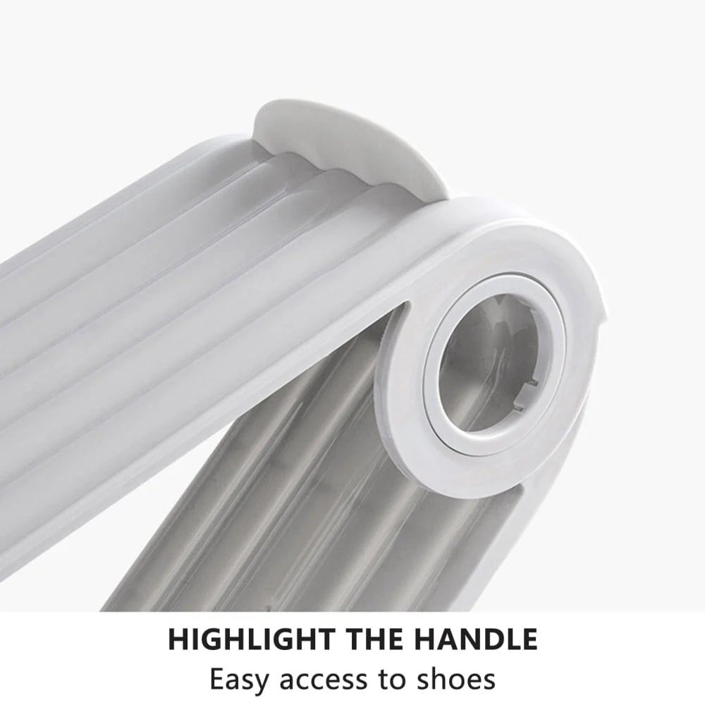 Shoe Storage Rack – Space-Saving Double Deck, Adjustable Grooves – Eco-Friendly PP, Easy Clean – Closet Essential! 🛡️💨