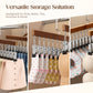 👕360° Swivel Multi-Hook Wardrobe Organizer