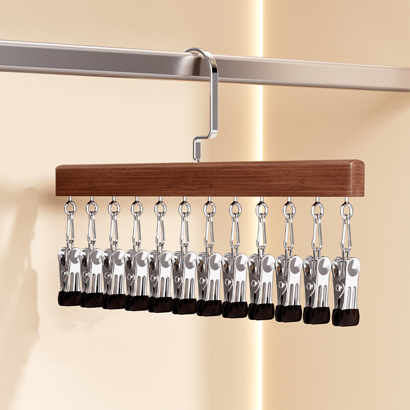 👕360° Swivel Multi-Hook Wardrobe Organizer