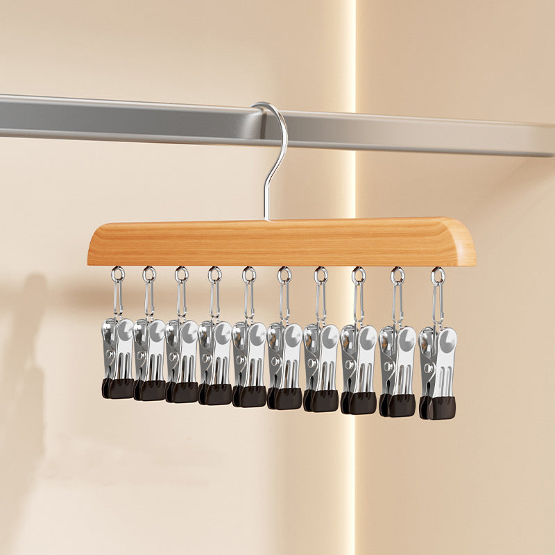 👕360° Swivel Multi-Hook Wardrobe Organizer