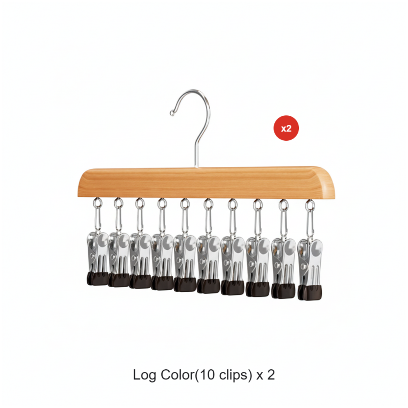 👕360° Swivel Multi-Hook Wardrobe Organizer