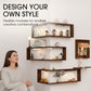💝Rustic Wood Corner Wall Shelf