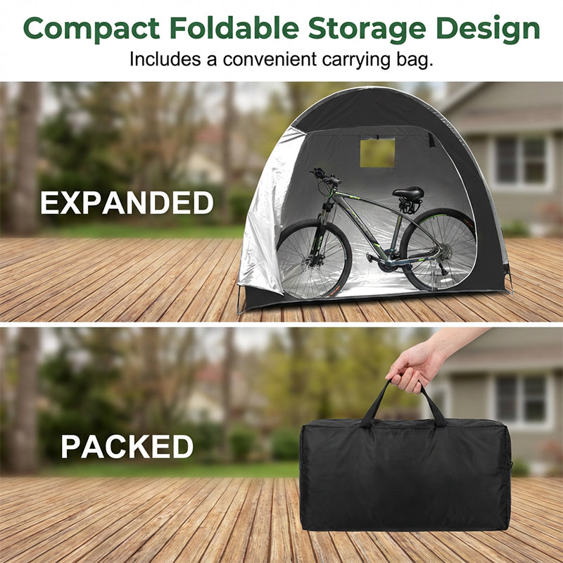 Multi-Purpose Portable Outdoor Storage Shed for Bikes⛺
