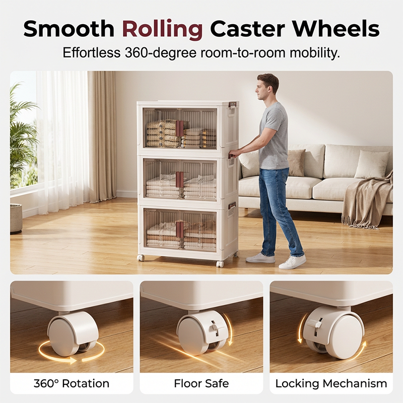 🧺 Large Collapsible Storage Bin with Lid – Foldable, Durable & Perfect for Clothes, Toys & Blankets 🏠✨