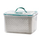 🥗 🧊 2 in 1 Draining Fresh-Keep Food Container – Airtight & Microwave Safe – Fridge Essential 🔒