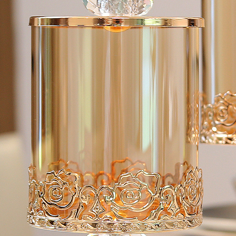 European-Style Glass Storage Jar with Lids