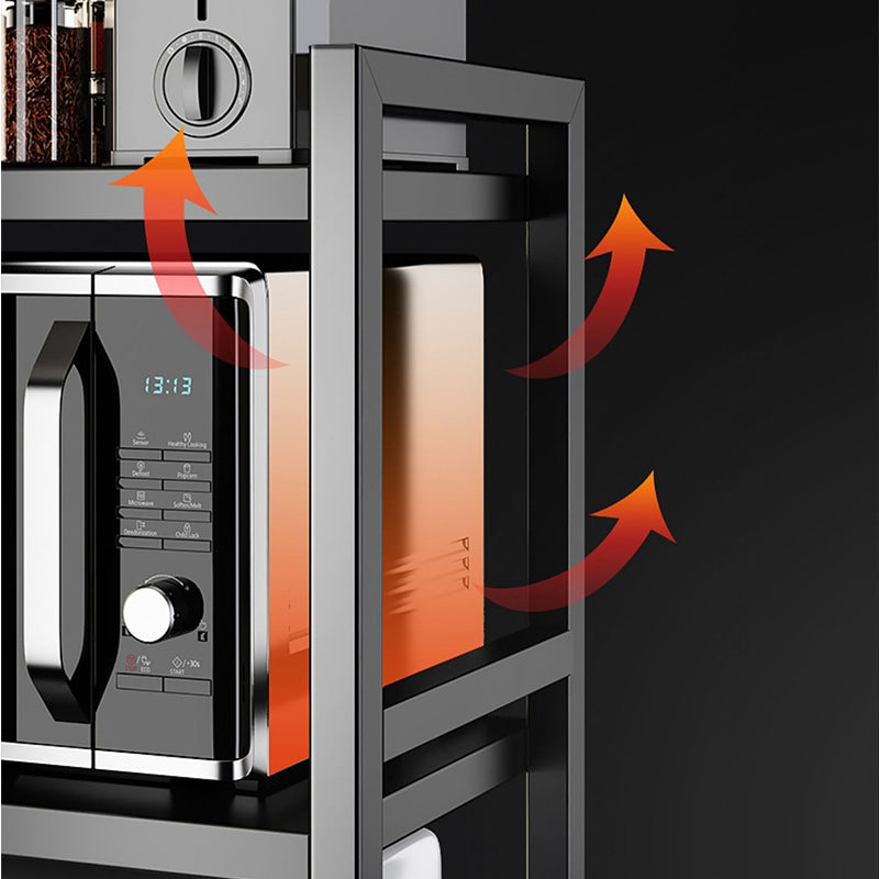 🍳✨ Expandable Microwave Rack – Adjustable, 75kg Capacity, Hooks Included 🧰