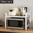 🍳✨ Expandable Microwave Rack – Adjustable, 75kg Capacity, Hooks Included 🧰