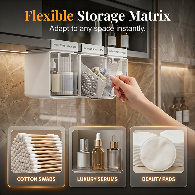 Under Cabinet Mirror Storage Box