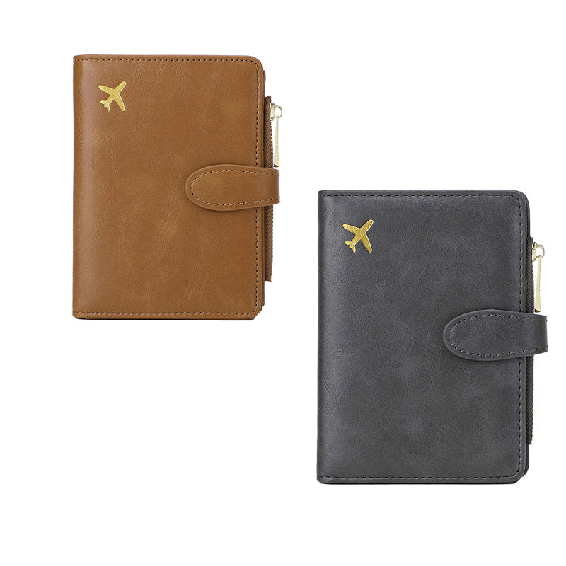 Multi-functional RFID Blocking Travel Passport Wallet