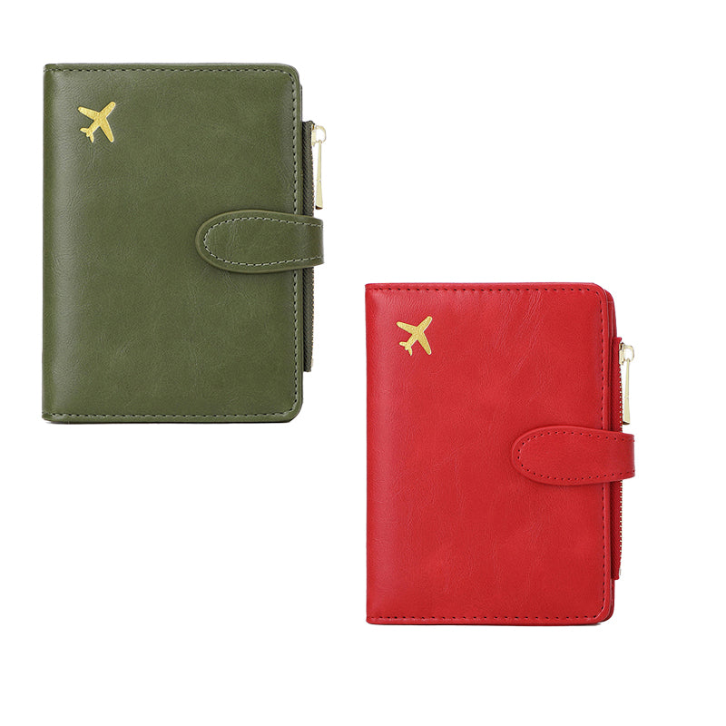 Multi-functional RFID Blocking Travel Passport Wallet