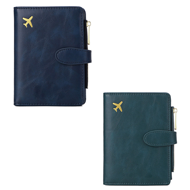 Multi-functional RFID Blocking Travel Passport Wallet