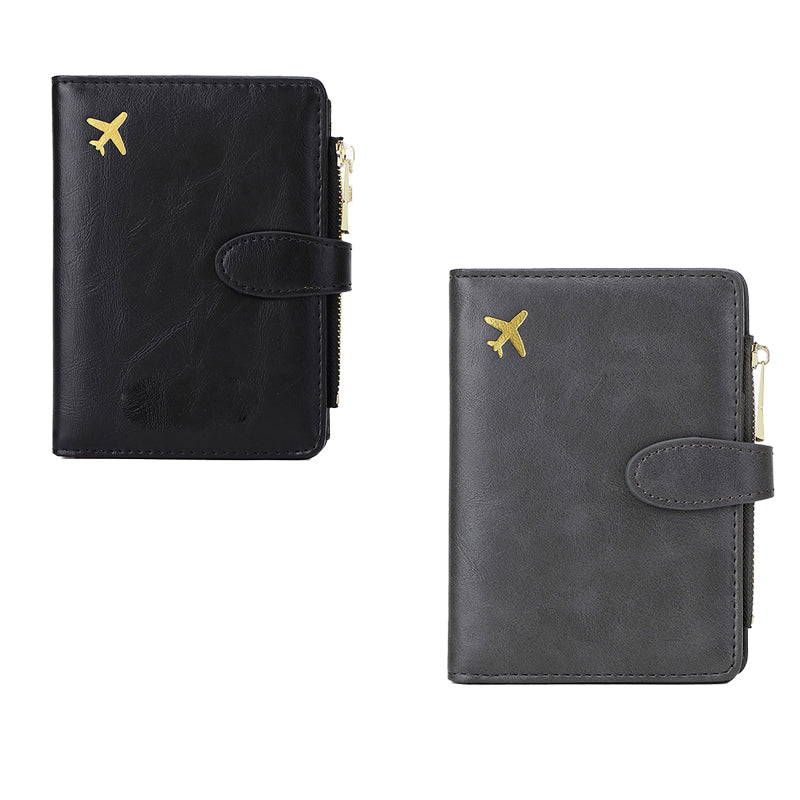 Multi-functional RFID Blocking Travel Passport Wallet