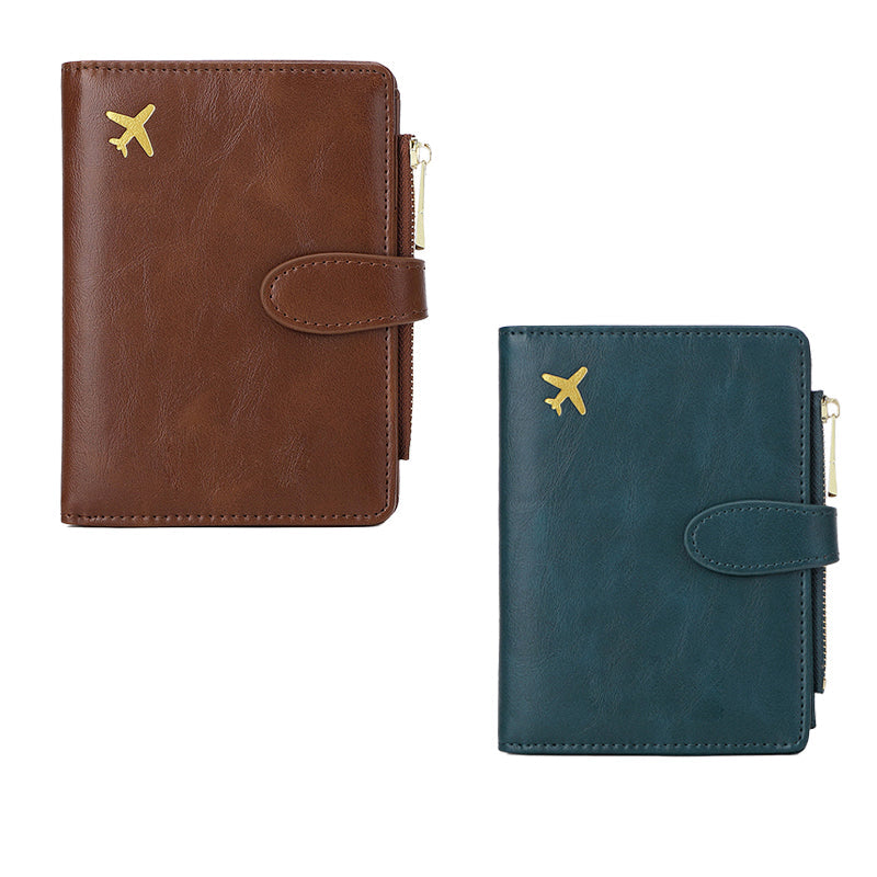 Multi-functional RFID Blocking Travel Passport Wallet