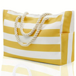 Large Capacity Striped Beach Bag