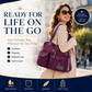 Waterproof Tote Bag – 3-Way Carry & Spacious Organization