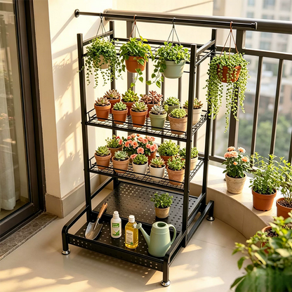 Space-Saving Tool Organizer Rack
