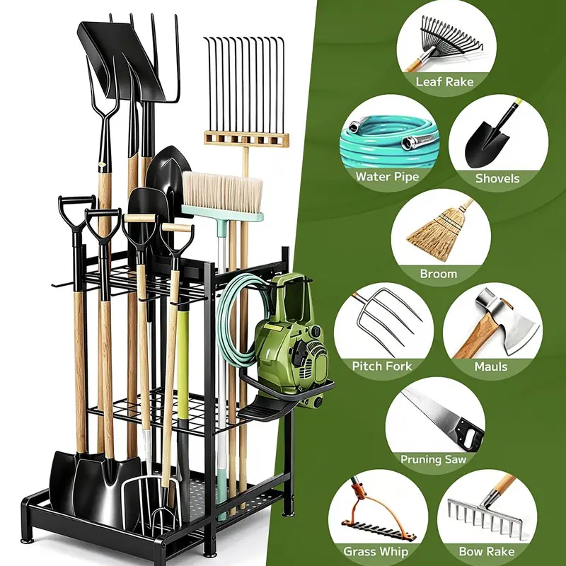 Space-Saving Tool Organizer Rack
