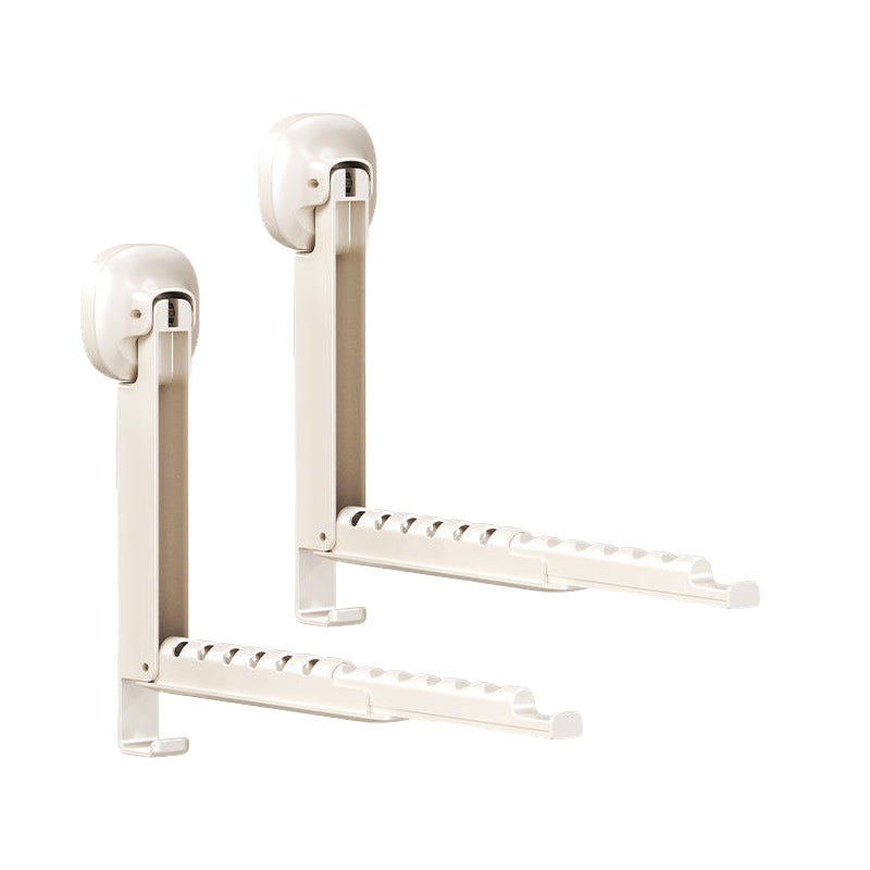 🔥 Suction-Cup Telescoping Folding Clothes Rack—No Drilling Required, Space-Saving, Perfect for Bathrooms and Balconies 👚